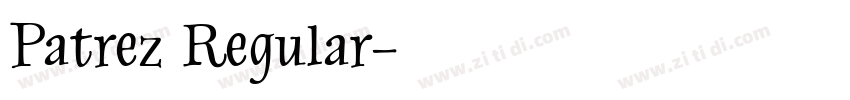 Patrez Regular字体转换